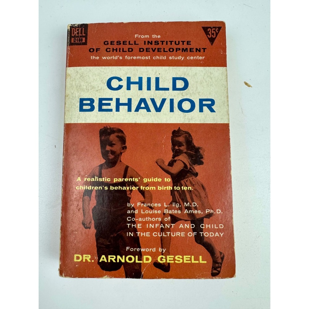 Vintage 1955 Child‎ Behavior Gesell Institute Dell Paperback Book Ilg Ames D180